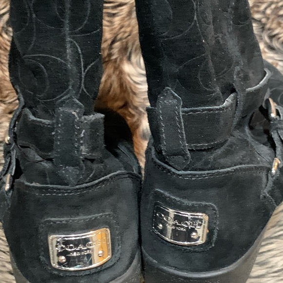 COACH Women's Thelma Signature Boot fur-lined Size 8.5 - Picture 5 of 13